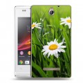 Дизайнерский пластиковый чехол для Sony Xperia E Ромашки