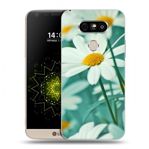 Дизайнерский пластиковый чехол для LG G5 Ромашки