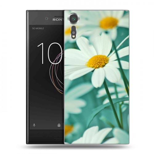 Дизайнерский пластиковый чехол для Sony Xperia XZs Ромашки