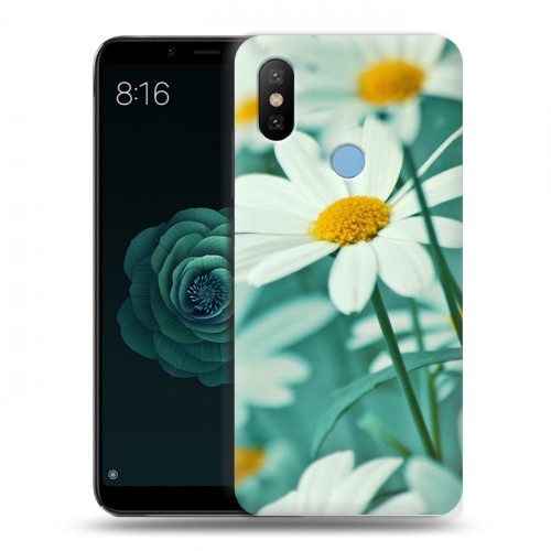 Дизайнерский силиконовый чехол для Xiaomi Mi A2 Ромашки