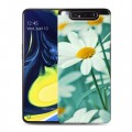 Дизайнерский пластиковый чехол для Samsung Galaxy A80 Ромашки