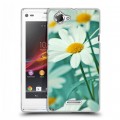 Дизайнерский пластиковый чехол для Sony Xperia L Ромашки