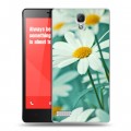 Дизайнерский силиконовый чехол для Xiaomi RedMi Note Ромашки