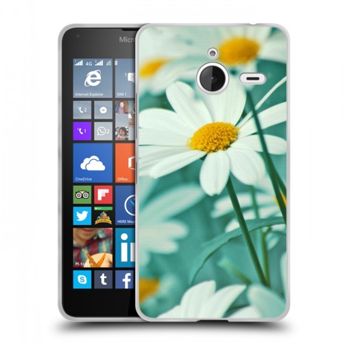 Дизайнерский пластиковый чехол для Microsoft Lumia 640 XL Ромашки