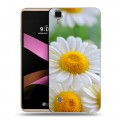 Дизайнерский пластиковый чехол для LG X Style Ромашки