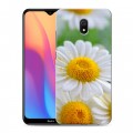 Дизайнерский силиконовый с усиленными углами чехол для Xiaomi RedMi 8A Ромашки