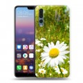 Дизайнерский силиконовый с усиленными углами чехол для Huawei P20 Pro Ромашки