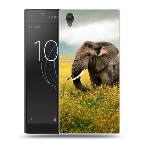 Дизайнерский пластиковый чехол для Sony Xperia L1 Слоны