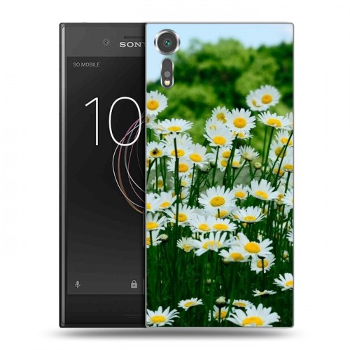 Дизайнерский пластиковый чехол для Sony Xperia XZs Ромашки