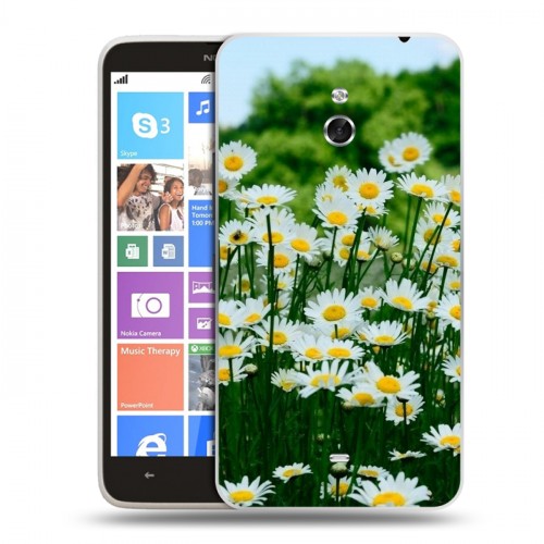 Дизайнерский пластиковый чехол для Nokia Lumia 1320 Ромашки