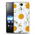 Дизайнерский пластиковый чехол для Sony Xperia TX Ромашки