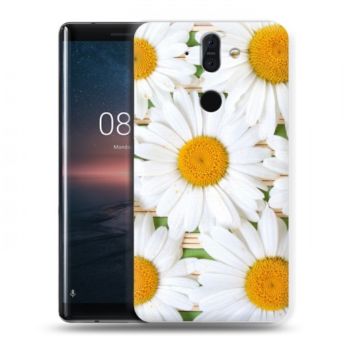 Дизайнерский пластиковый чехол для Nokia 8 Sirocco Ромашки