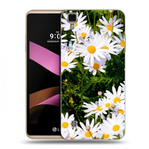 Дизайнерский пластиковый чехол для LG X Style Ромашки