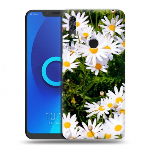 Дизайнерский силиконовый чехол для Alcatel 5V Ромашки