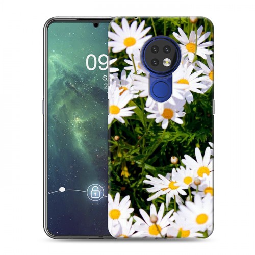 Дизайнерский силиконовый чехол для Nokia 6.2 Ромашки