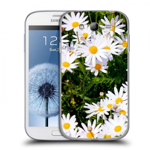 Дизайнерский пластиковый чехол для Samsung Galaxy Grand Ромашки