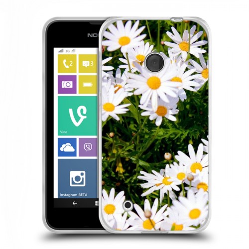 Дизайнерский пластиковый чехол для Nokia Lumia 530 Ромашки