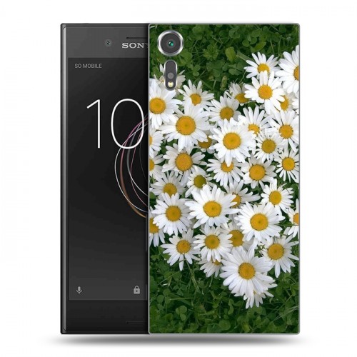 Дизайнерский пластиковый чехол для Sony Xperia XZs Ромашки