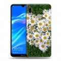 Дизайнерский пластиковый чехол для Huawei Y6 (2019) Ромашки