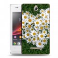 Дизайнерский пластиковый чехол для Sony Xperia E Ромашки