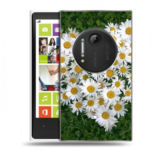 Дизайнерский пластиковый чехол для Nokia Lumia 1020 Ромашки