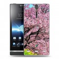 Дизайнерский пластиковый чехол для Sony Xperia S Сакура