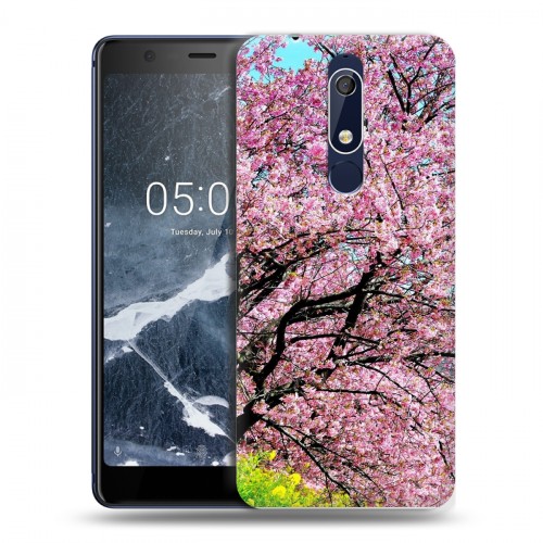 Дизайнерский пластиковый чехол для Nokia 5.1 Сакура