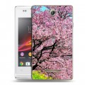 Дизайнерский силиконовый чехол для Sony Xperia E Сакура