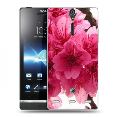 Дизайнерский пластиковый чехол для Sony Xperia S Сакура