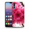 Дизайнерский силиконовый с усиленными углами чехол для Huawei P20 Pro Сакура