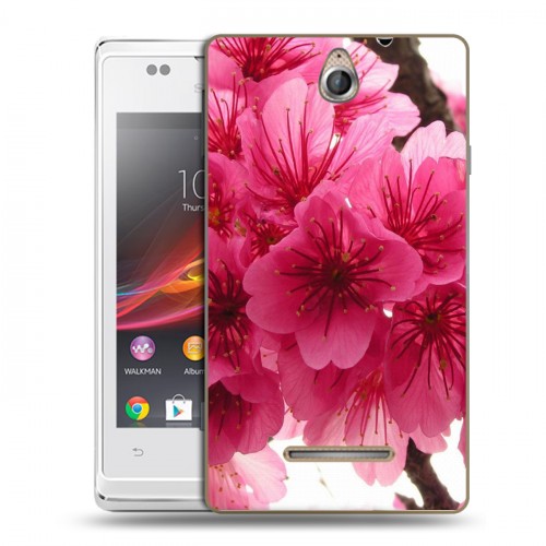 Дизайнерский силиконовый чехол для Sony Xperia E Сакура