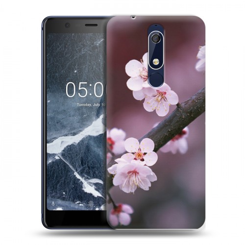 Дизайнерский пластиковый чехол для Nokia 5.1 Сакура