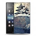 Дизайнерский пластиковый чехол для Sony Xperia acro S Сакура