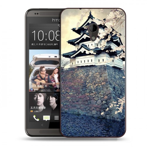 Дизайнерский пластиковый чехол для HTC Desire 700 Сакура