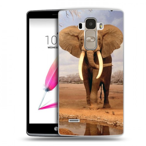 Дизайнерский пластиковый чехол для LG G4 Stylus Слоны