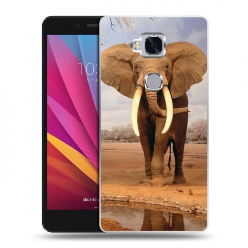 Дизайнерский силиконовый чехол для Huawei Honor 5X Слоны