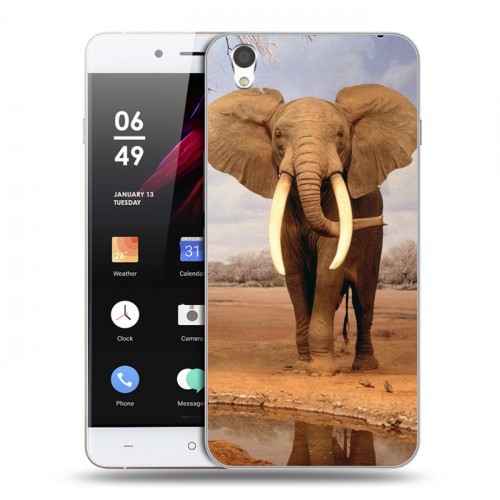 Дизайнерский пластиковый чехол для OnePlus X Слоны
