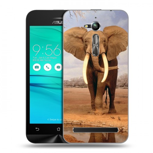 Дизайнерский пластиковый чехол для ASUS ZenFone Go ZB500KL Слоны