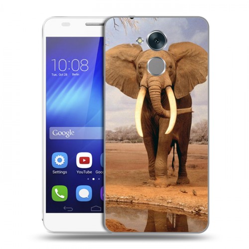 Дизайнерский пластиковый чехол для Huawei Honor 6C Слоны