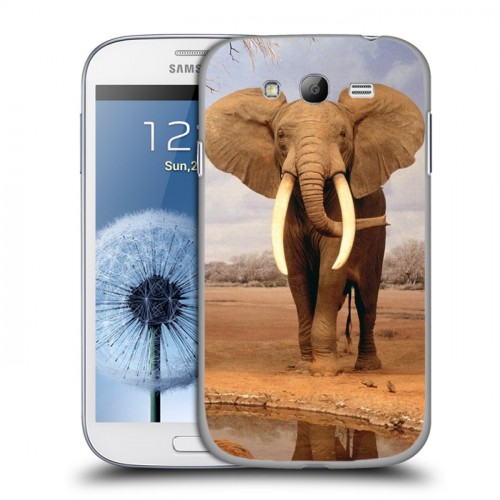 Дизайнерский пластиковый чехол для Samsung Galaxy Grand Слоны
