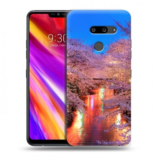 Дизайнерский пластиковый чехол для LG G8 ThinQ Сакура