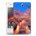 Дизайнерский силиконовый чехол для Sony Xperia E Сакура