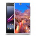 Дизайнерский пластиковый чехол для Sony Xperia Z Ultra  Сакура