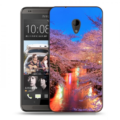 Дизайнерский пластиковый чехол для HTC Desire 700 Сакура