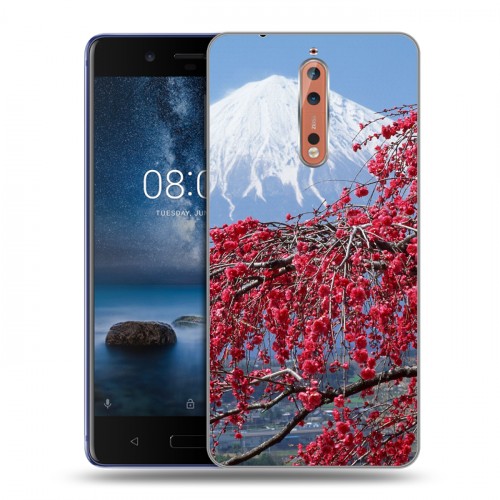 Дизайнерский пластиковый чехол для Nokia 8 Сакура