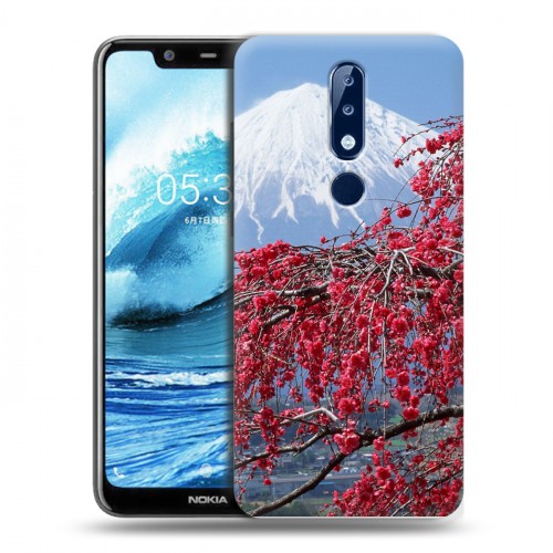 Дизайнерский пластиковый чехол для Nokia 5.1 Plus Сакура