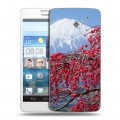 Дизайнерский пластиковый чехол для Huawei Ascend D2 Сакура