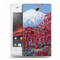 Дизайнерский силиконовый чехол для Sony Xperia E Сакура