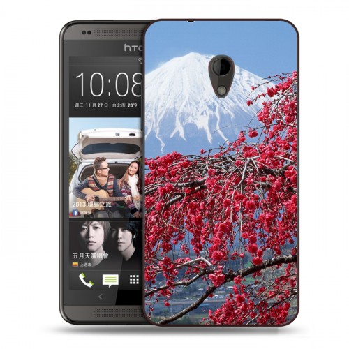 Дизайнерский пластиковый чехол для HTC Desire 700 Сакура