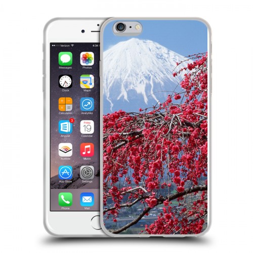 Дизайнерский силиконовый чехол для Iphone 6 Plus/6s Plus Сакура